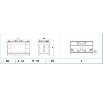 startovací baterie EXIDE EF1202