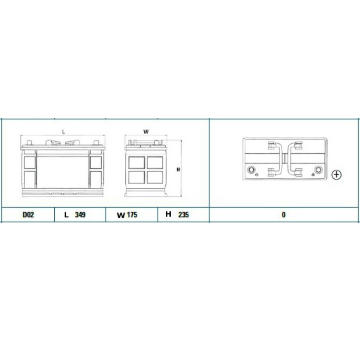 startovací baterie EXIDE EG1102