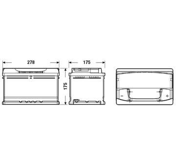 startovací baterie EXIDE EA722