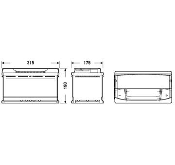 startovací baterie EXIDE EA900