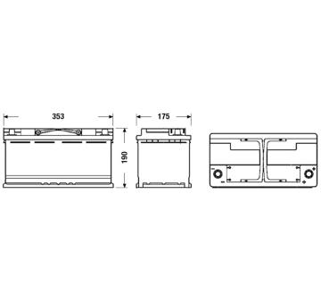 startovací baterie EXIDE EK950