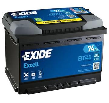 akumulátor EXIDE 74Ah 680A