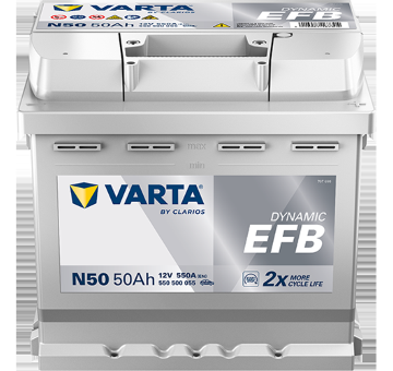 startovací baterie VARTA 550500055K262