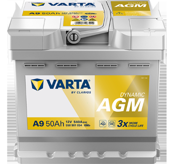 startovací baterie VARTA 550901054K262