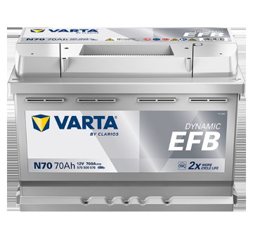 startovací baterie VARTA 570500076K262