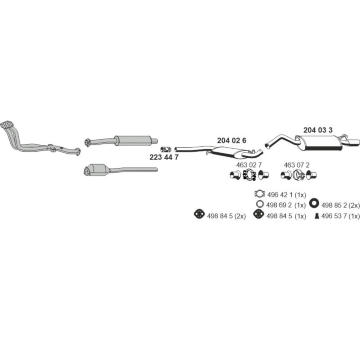 Výfukový systém ERNST 010238