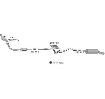 Výfukový systém ERNST 010456