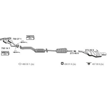 Výfukový systém ERNST 020099