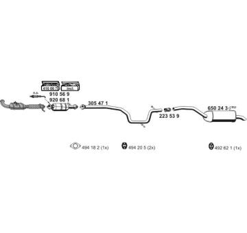 Výfukový systém ERNST 031442