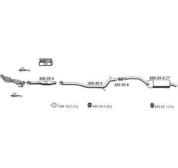 Výfukový systém ERNST 031488