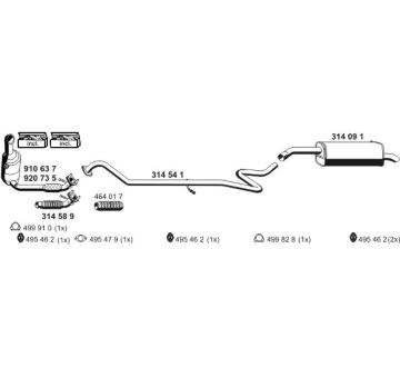 Výfukový systém ERNST 031576
