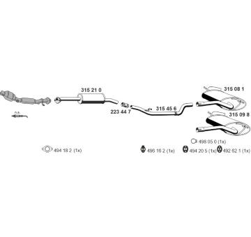 Výfukový systém ERNST 031699