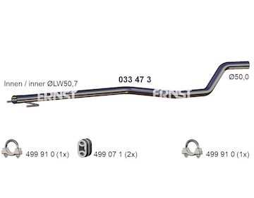 Opravne potrubi, katalyzator ERNST 033473