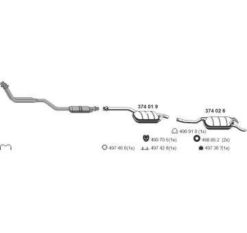 Výfukový systém ERNST 040035