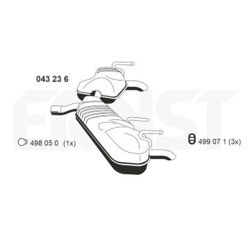 Zadni tlumic vyfuku ERNST 043236