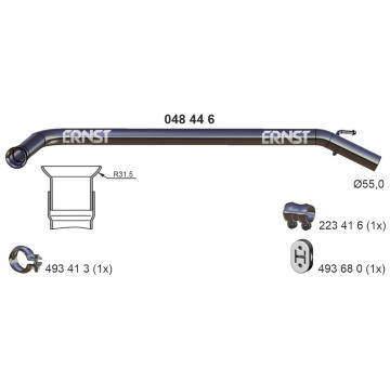 Výfuková trubka ERNST 048446