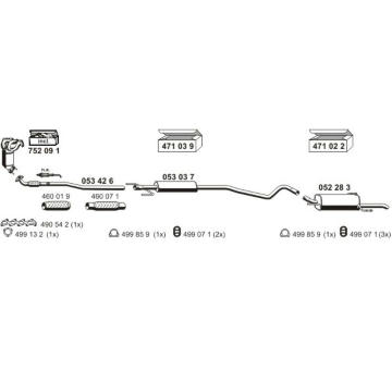 Výfukový systém ERNST 050457