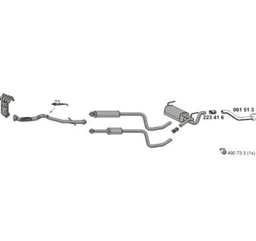 Výfukový systém ERNST 051052