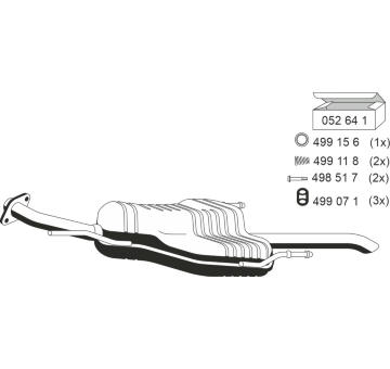 Zadní tlumič výfuku ERNST 052122