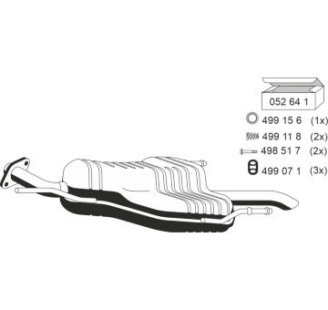 Zadni tlumic vyfuku ERNST 052160