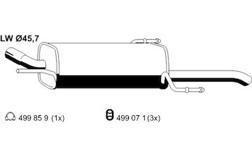 Zadni tlumic vyfuku ERNST 052283