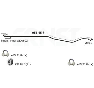 Výfuková trubka ERNST 053457