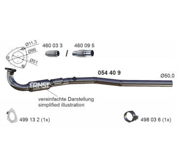 Výfuková trubka ERNST 054409