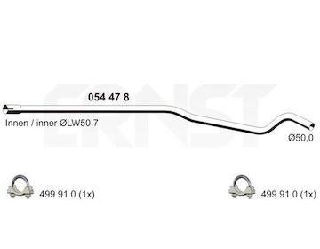 Výfuková trubka ERNST 054478