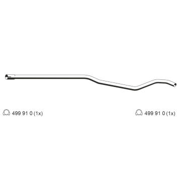 Výfuková trubka ERNST 054485