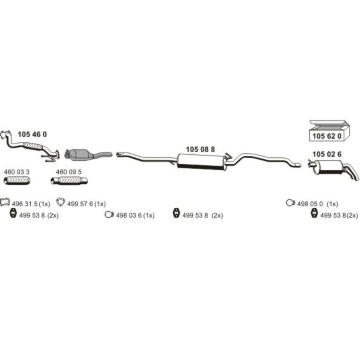 Výfukový systém ERNST 060006