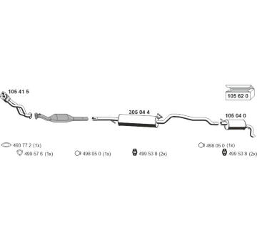 Výfukový systém ERNST 060007