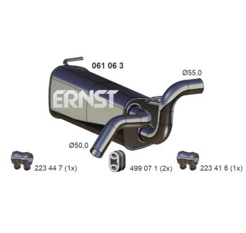 Zadni tlumic vyfuku ERNST 061063