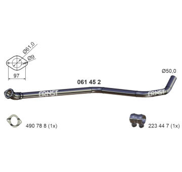 Výfuková trubka ERNST 061452