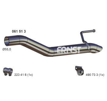 Výfuková trubka ERNST 061513