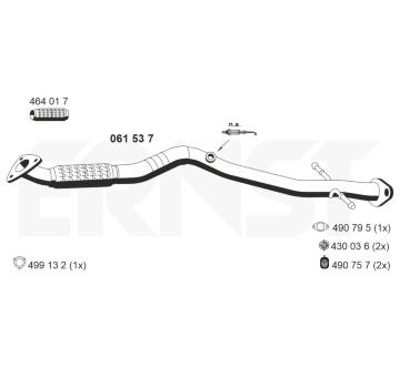 Výfuková trubka ERNST 061537