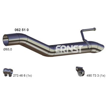 Výfuková trubka ERNST 062510
