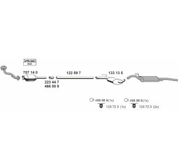 Výfukový systém ERNST 070240