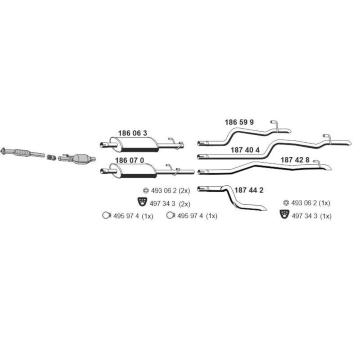 Výfukový systém ERNST 070845