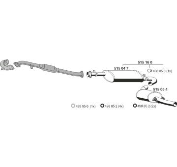 Výfukový systém ERNST 080345