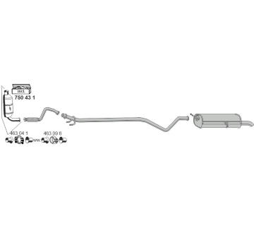 Výfukový systém ERNST 080080