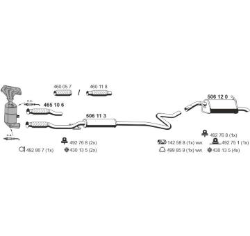 Výfukový systém ERNST 080375