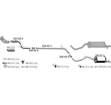 Výfukový systém ERNST 100625