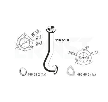 Výfuková trubka ERNST 116510