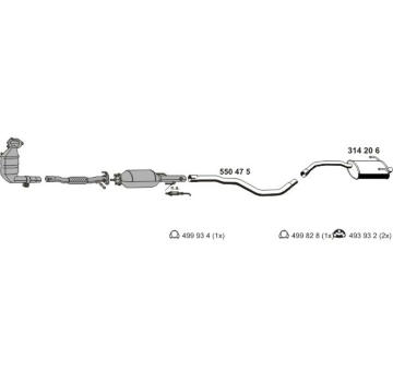 Výfukový systém ERNST 120188