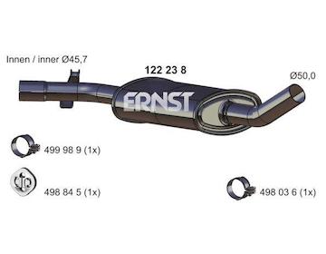 Stredni tlumic vyfuku ERNST 122238