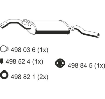 Zadní tlumič výfuku ERNST 132190