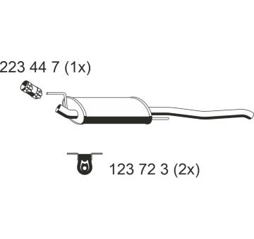 Zadní tlumič výfuku ERNST 142113
