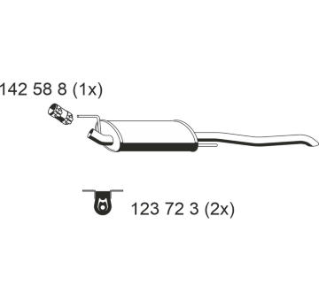 Zadni tlumic vyfuku ERNST 142250