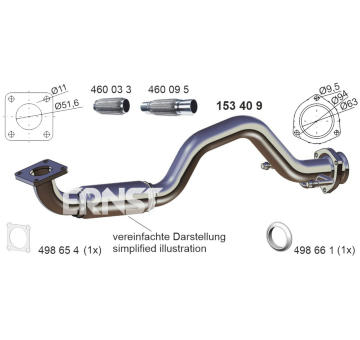 Opravne potrubi, katalyzator ERNST 153409