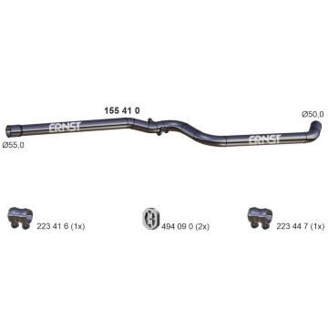 Výfuková trubka ERNST 155410